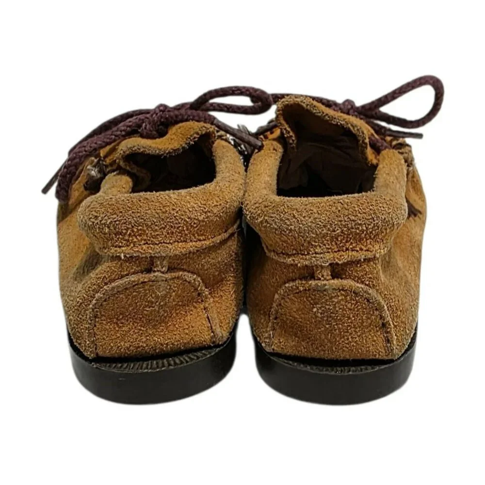VTG Minnetonka Suede Moccasins Slippers Shoes Small Kids 8 Indian Costume Mocs